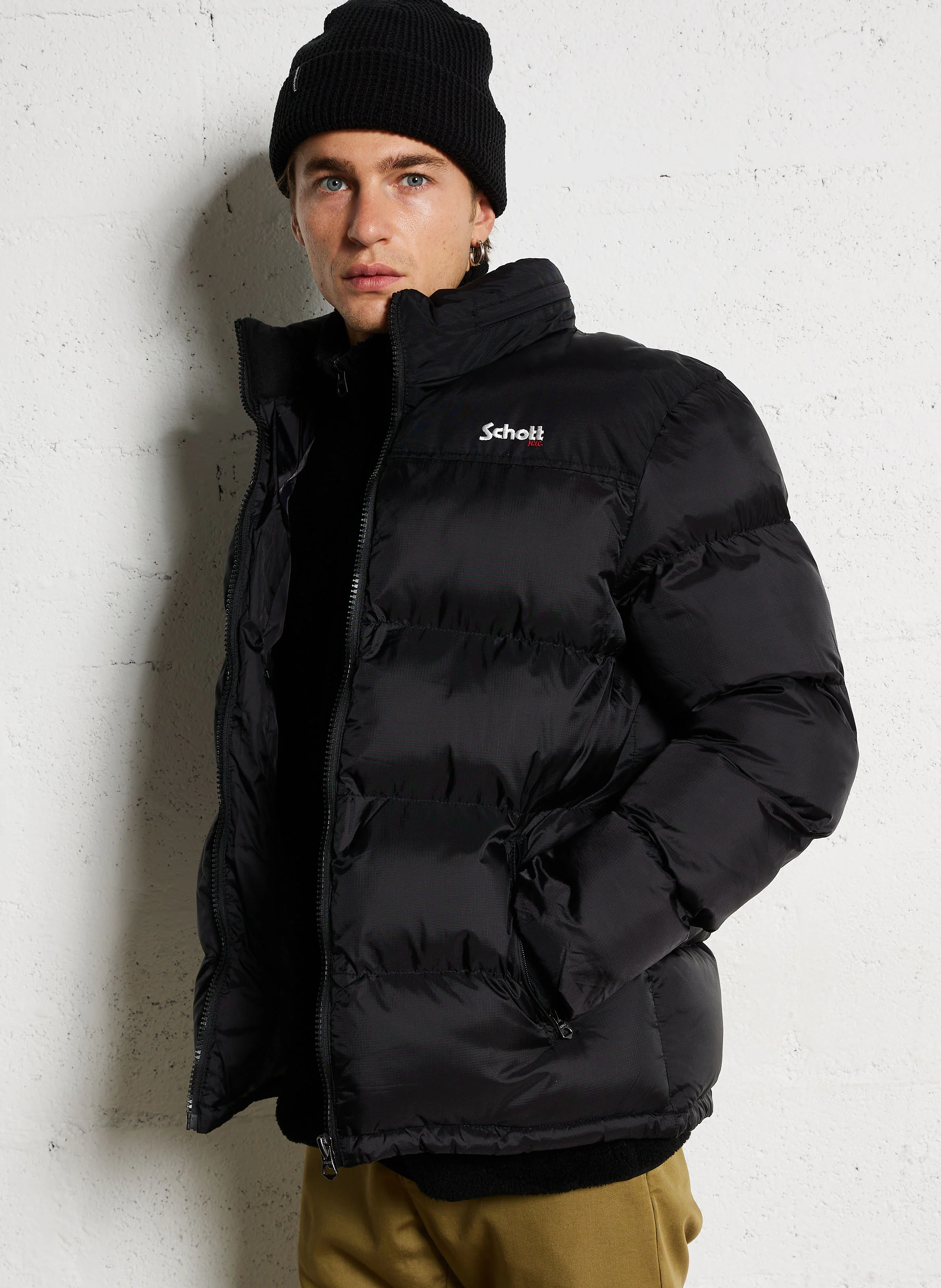 Doudoune col montant | Noir