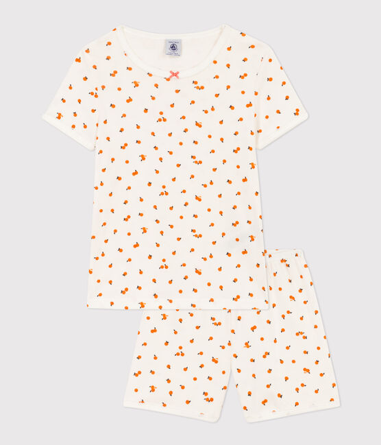 Pyjacourt orangettes coton petite fille