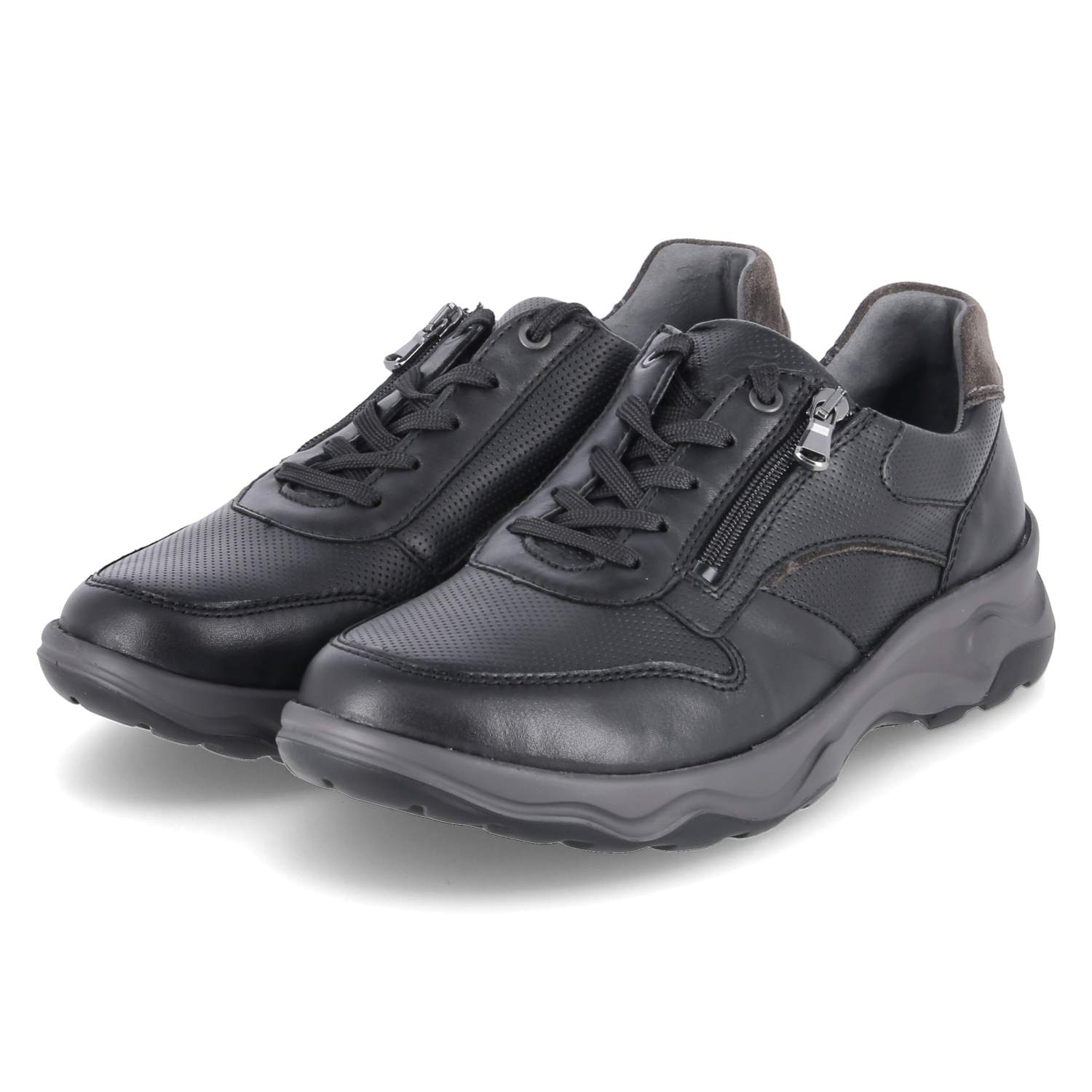 Waldläufer Low Sneaker H-MAX  - schwarz