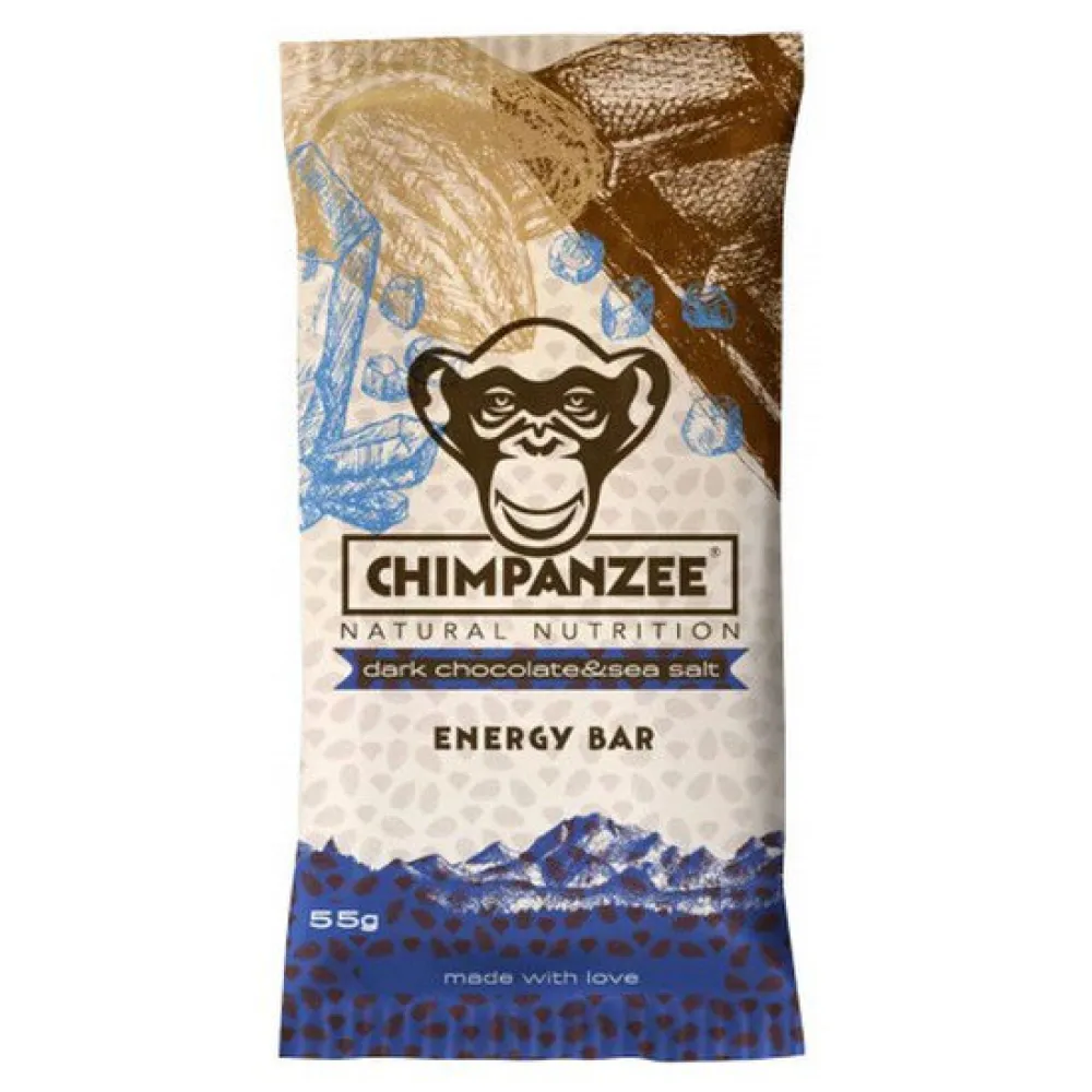 Chimpanzee Dunkler Energieriegel mit Meersalz Shokolade 45g