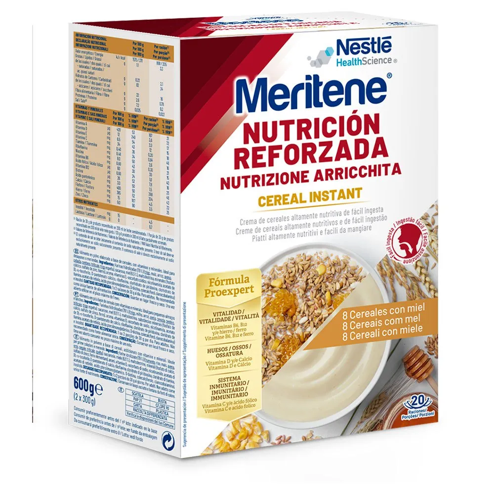 Meritene Cereal Instant 600 gr Instant-Getreidebrei mit Honig