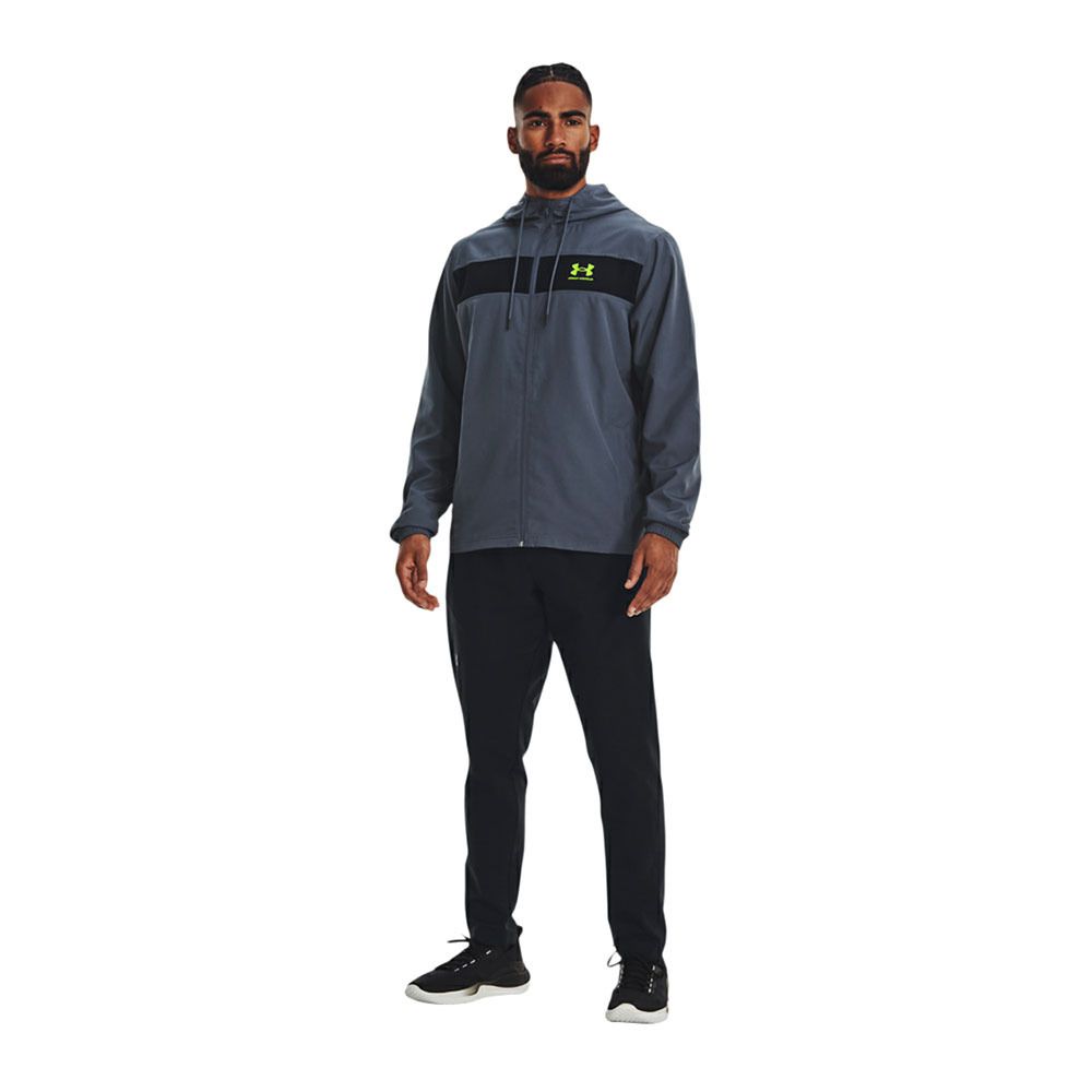 Under Armour UA SPORTSTYLE WINDBREAKER - Veste Homme downpour gray/black/lime surge