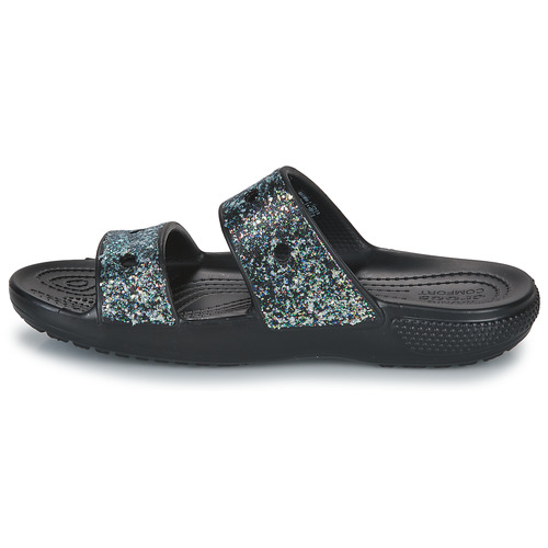 Crocs - CLASSIC CROCS GLITTER SANDAL K - Noir