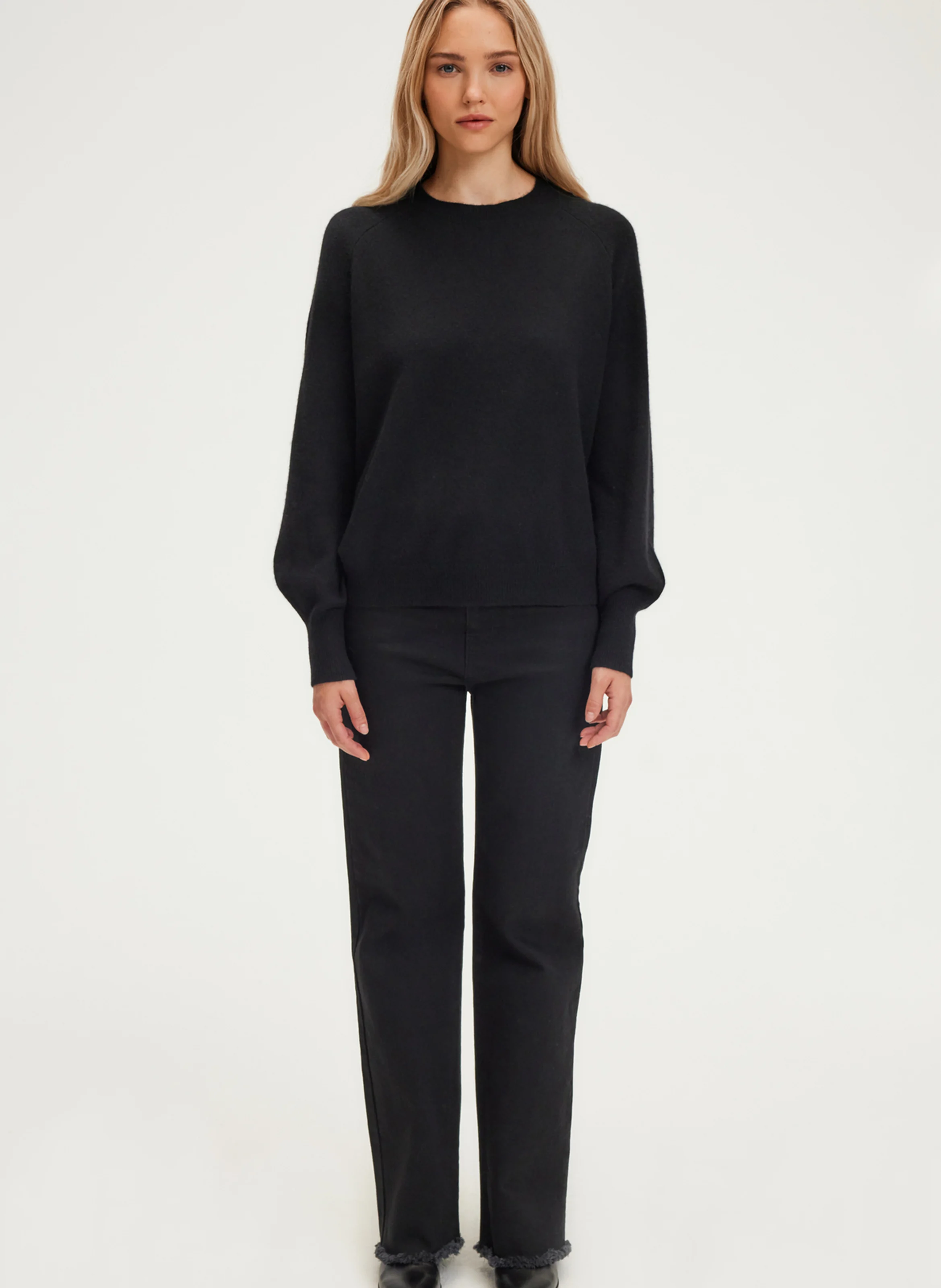 JULISSA - Pull droit en cachemire | Noir