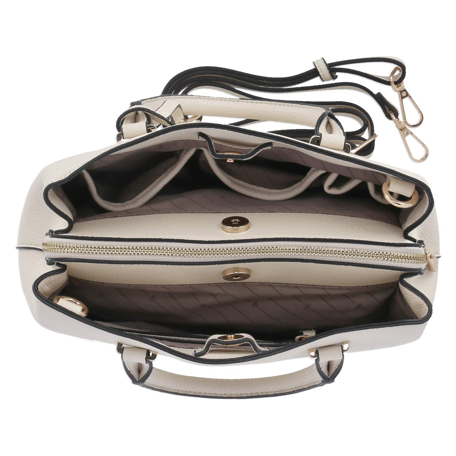 L.CREDI Handtasche MAXIMA - creme