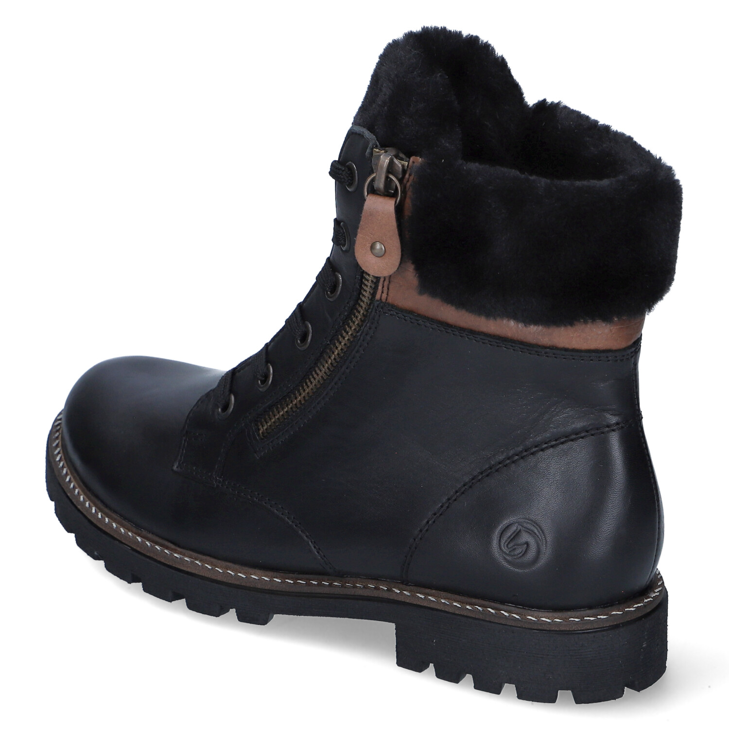 Remonte Winterstiefeletten - schwarz/chestnut/nero/schwarz
