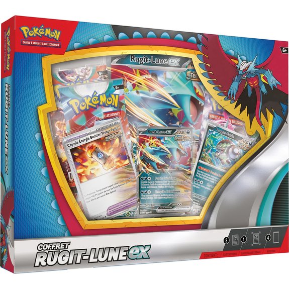 Coffret Pokemon boosters Garde-de-Fer-ex ou Rugit-Lune-ex