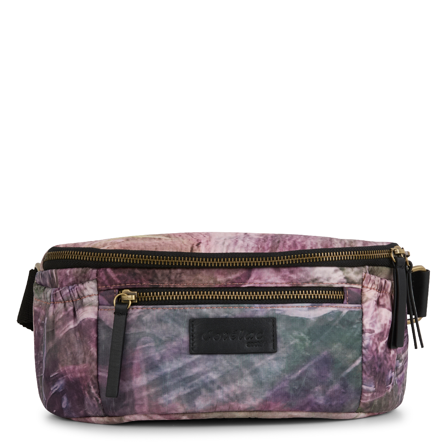 Sac banane en cuir imprimé | Rose