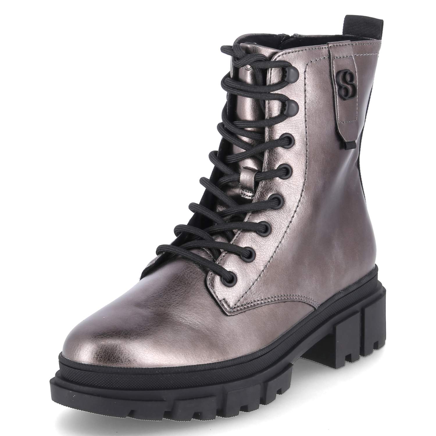 s.Oliver Schnürstiefeletten - pewter