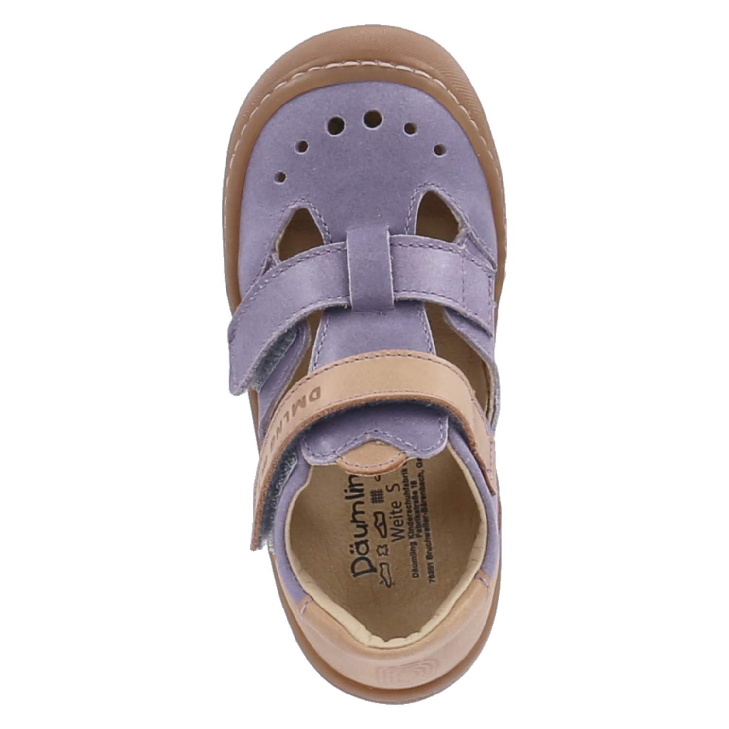 Däumling Klettschuhe SVEN - celeste violetto