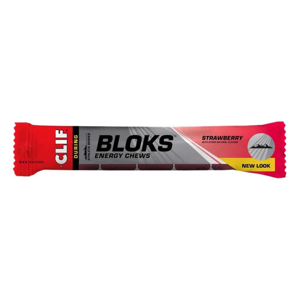 Clif Blok Erdbeer Energie-Kaugummi 60g