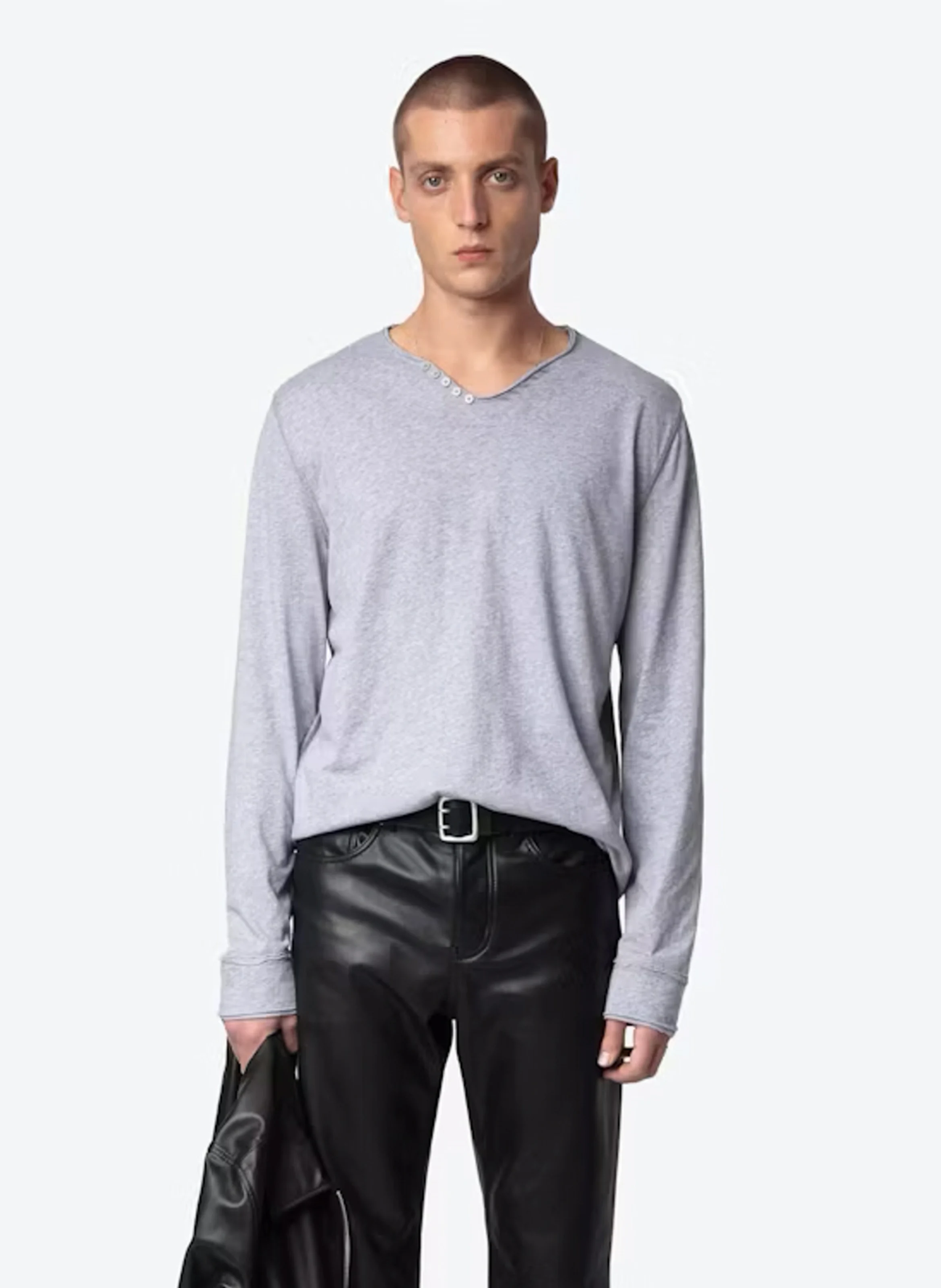 MONASTIR - Tee-shirt droit en coton bio | Gris