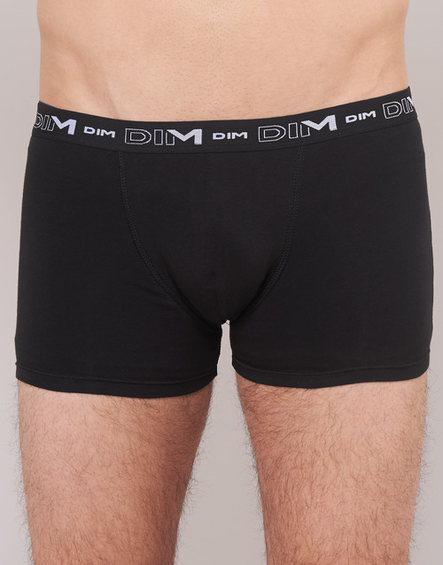 DIM - COTON STRETCH X3 - Noir / Gris / Blanc