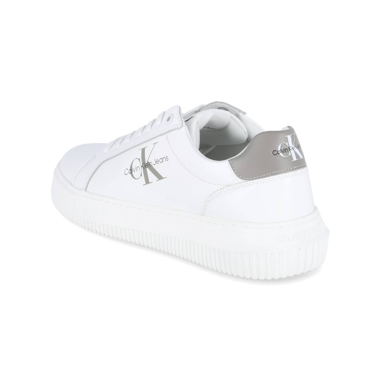 Calvin Klein Low Sneaker CHUNKY CUPSOLE MONO LTH - bright white