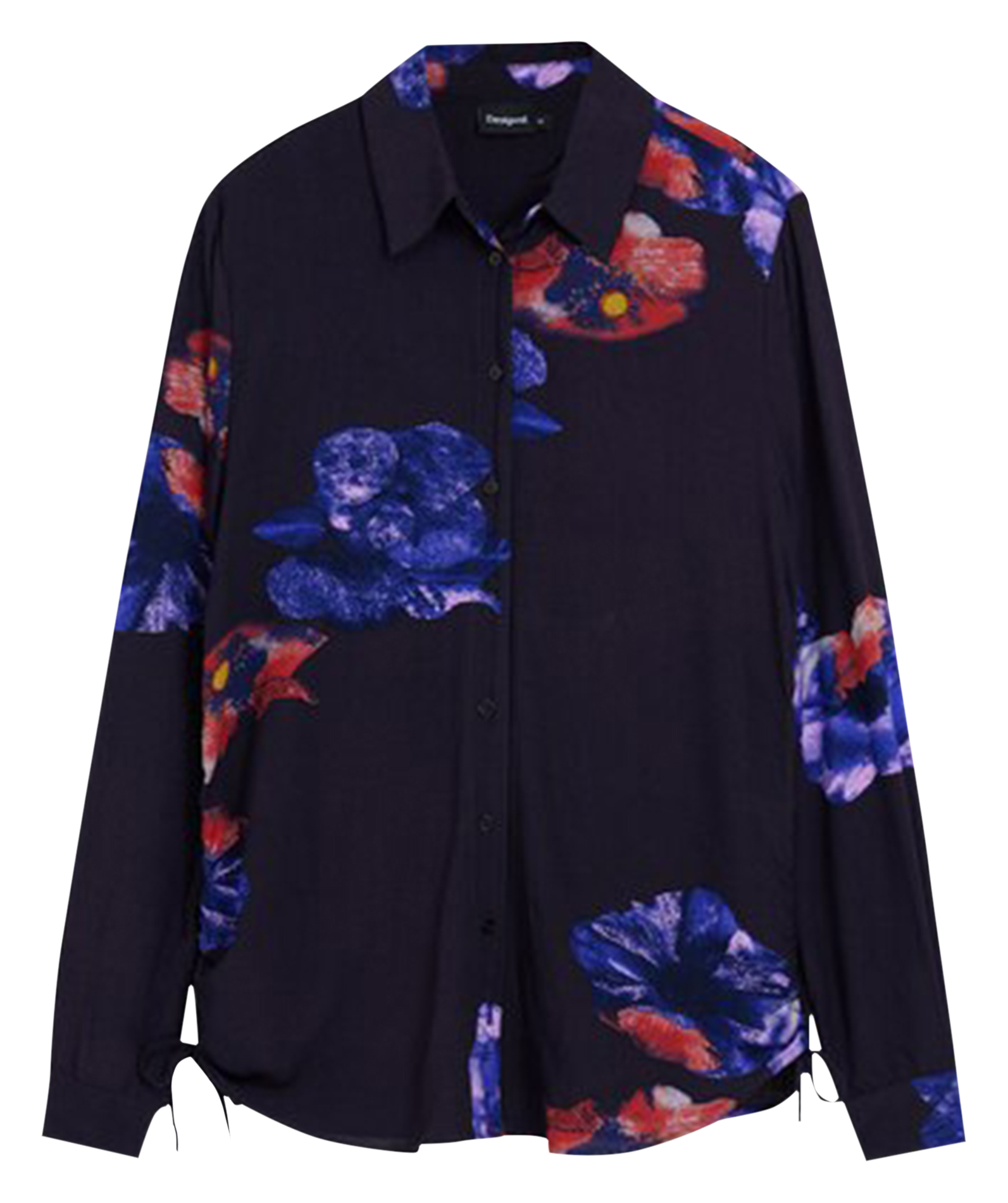 Chemise droite col classique | Noir