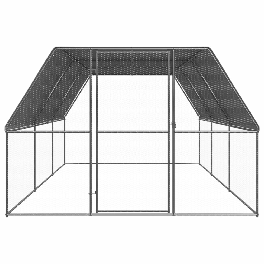 Poulailler d'extérieur 3x6x2 m acier galvanisé