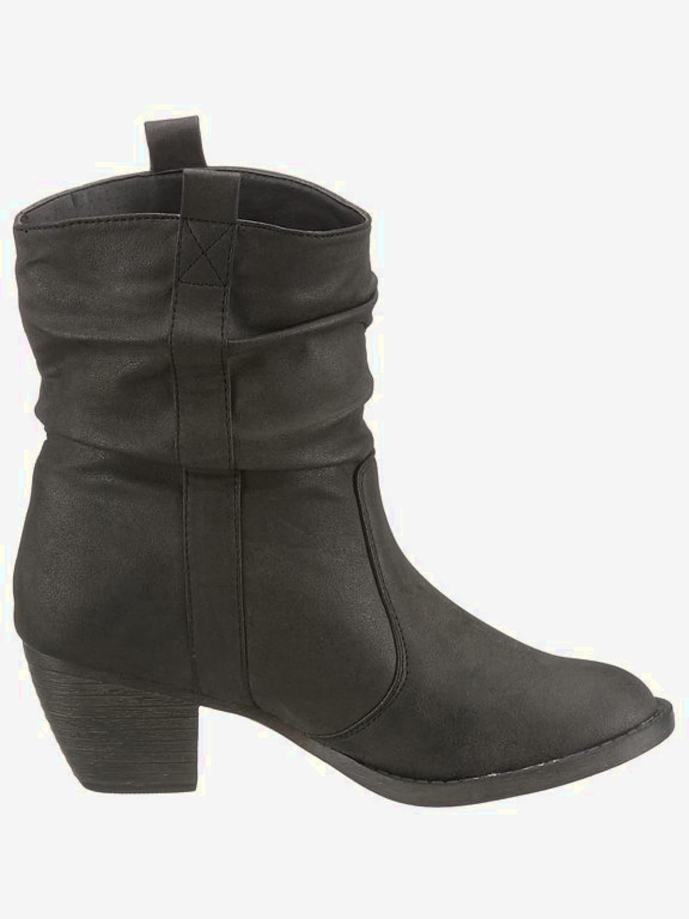 Bottines cowboy synthétique doux