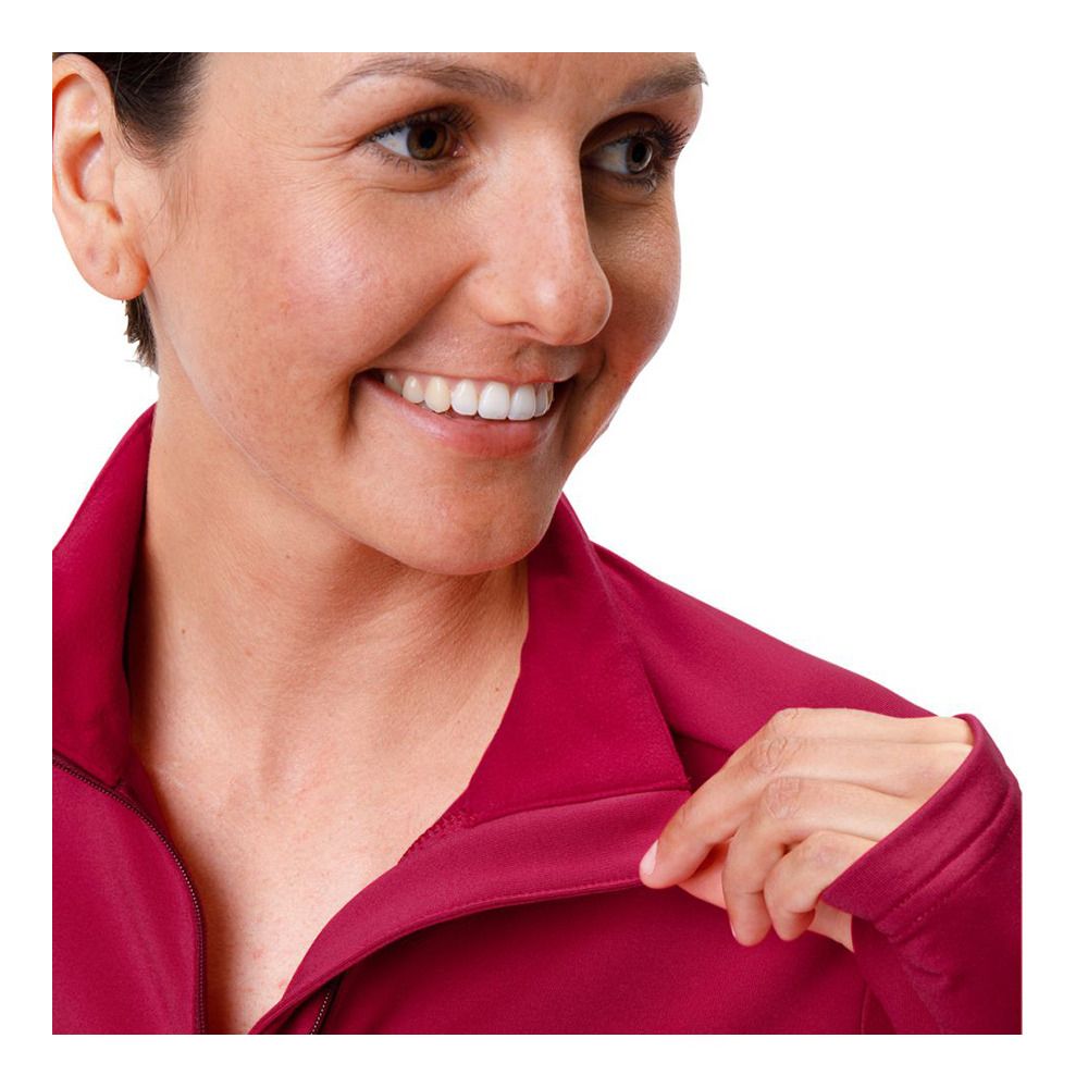 Vaude LIVIGNO HALFZIP II - Polaire Femme crimson red