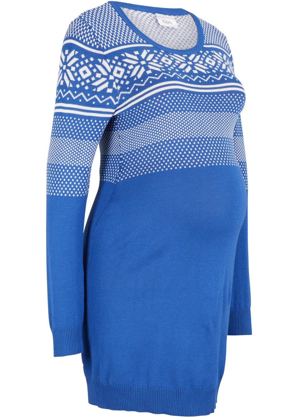 Robe de grossesse en maille à motif norvégien