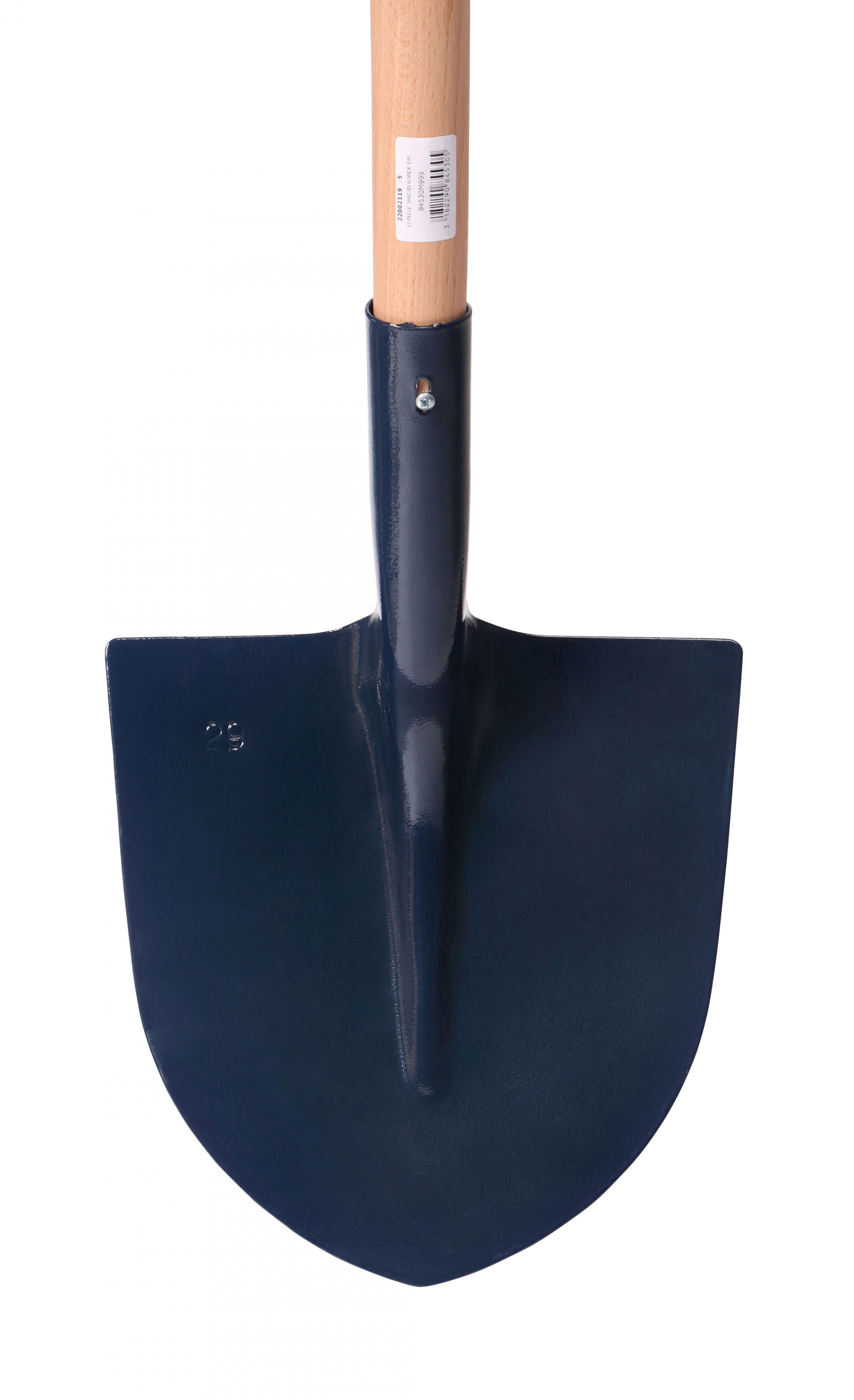 Pelle ronde de 29 cm manche bois 110 cm