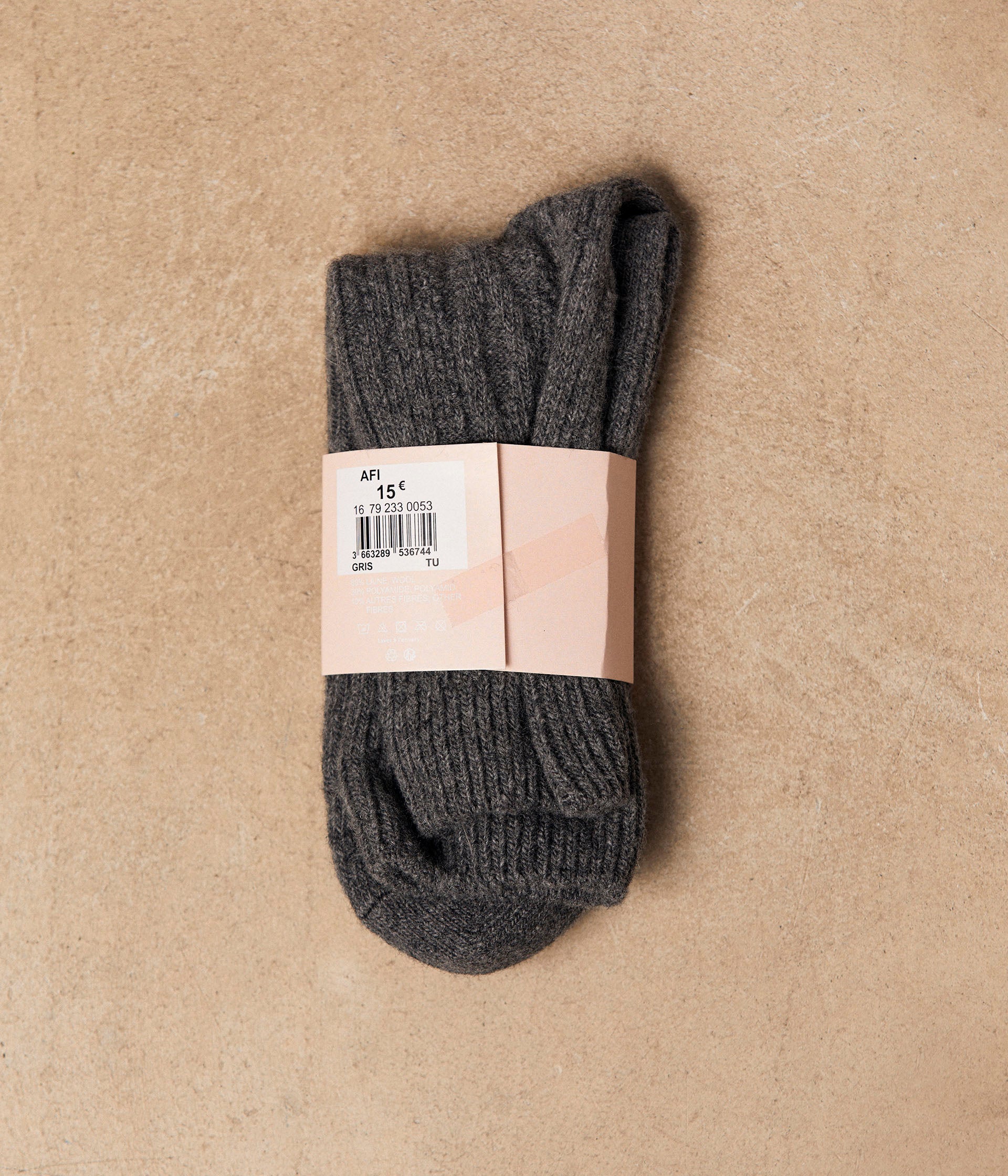 Chaussettes hautes grises Afi