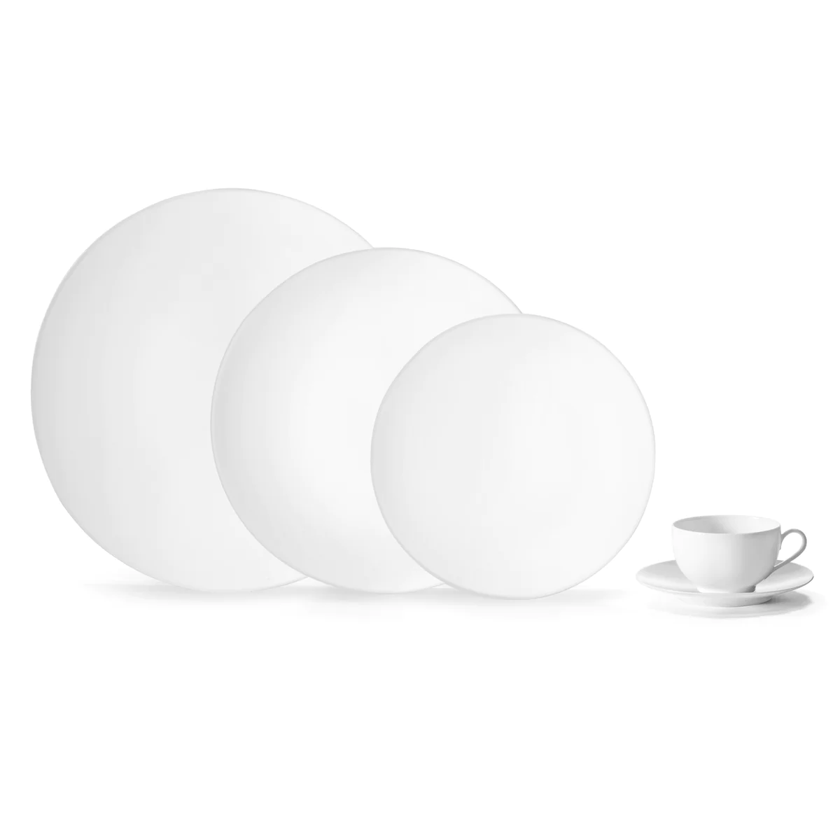 Coupe Blanc - Assiette plate 27.5 cm (lot de 6) Médard de Noblat