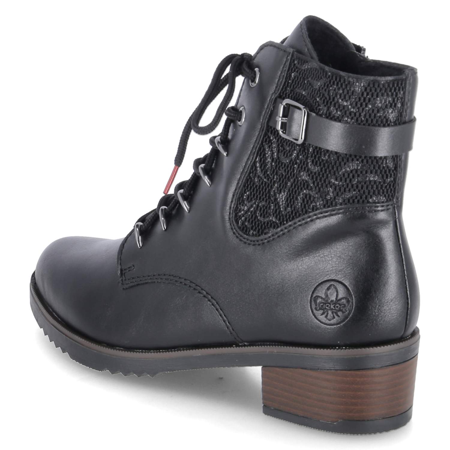 Rieker Schnürstiefeletten - schwarz