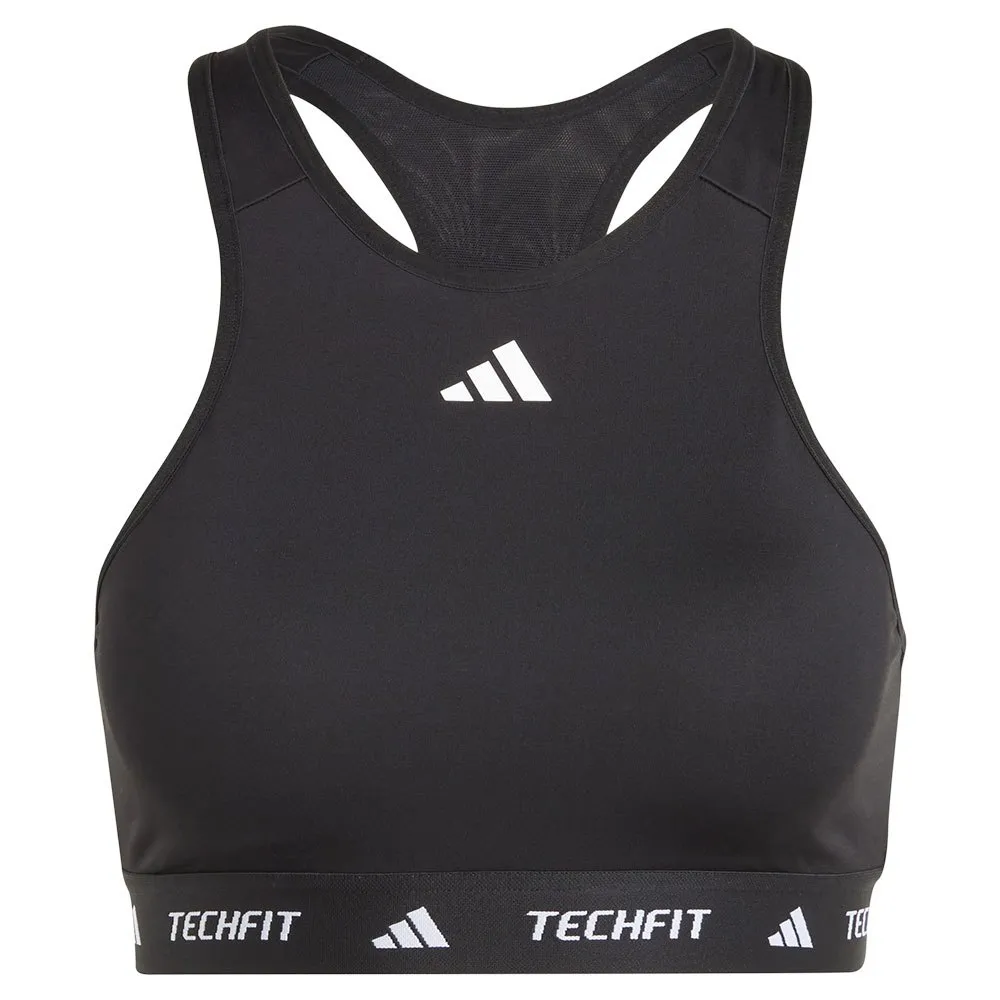 adidas Techfit High Neck Sport-BH mittlerer Halt