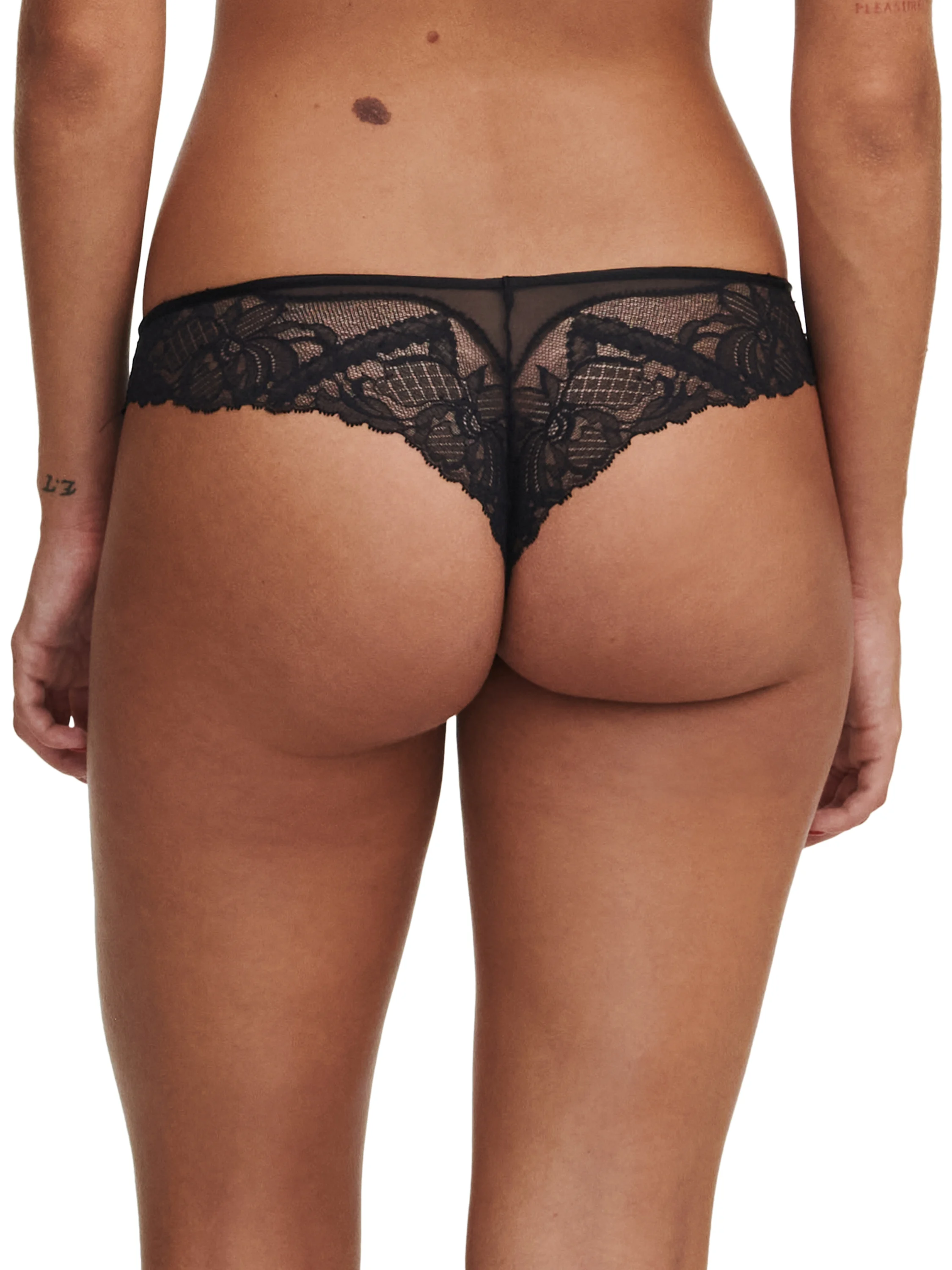 ORANGERIE DREAM - Tanga avec dentelle de leavers | Noir
