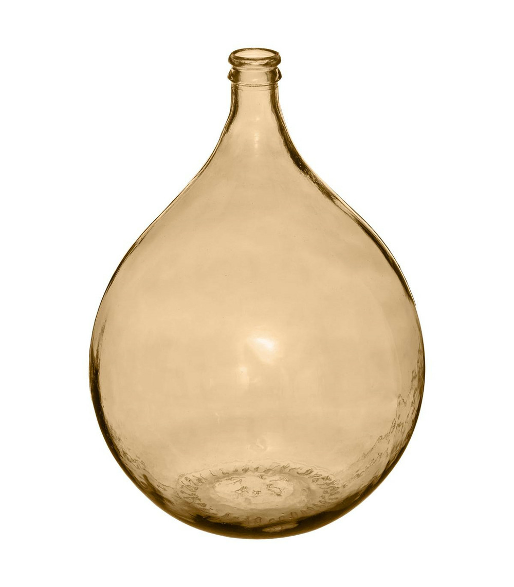 Vase dame jeanne verre recyclé rose blush h 56 cm
