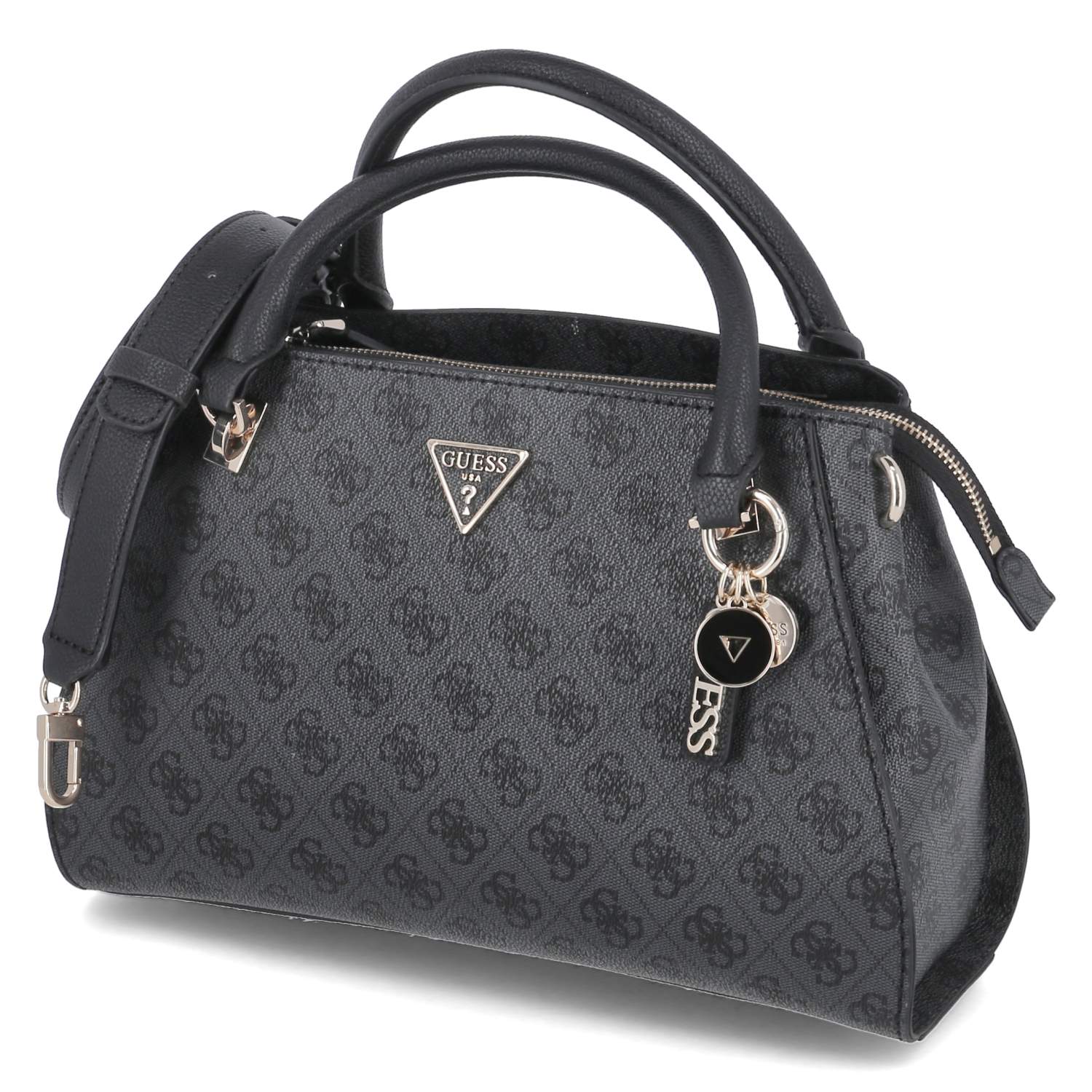 Guess Luxury Satchel NOELLE - coal logo