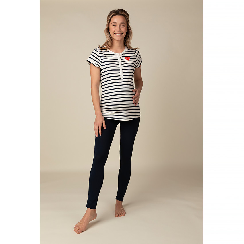 T-shirt de grossesse manches courtes pour pyjamas