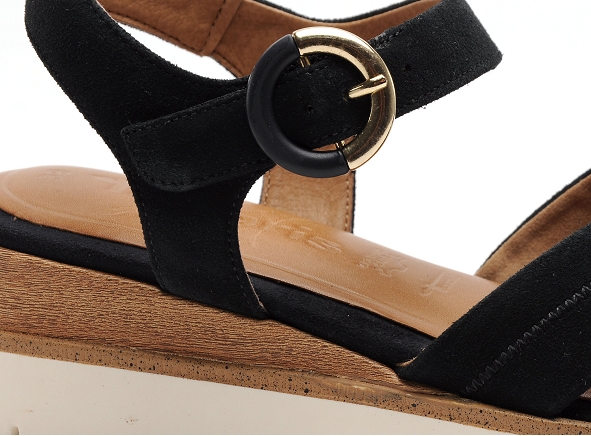 Tamaris nu pieds plats femme 28202 42 velours bleu