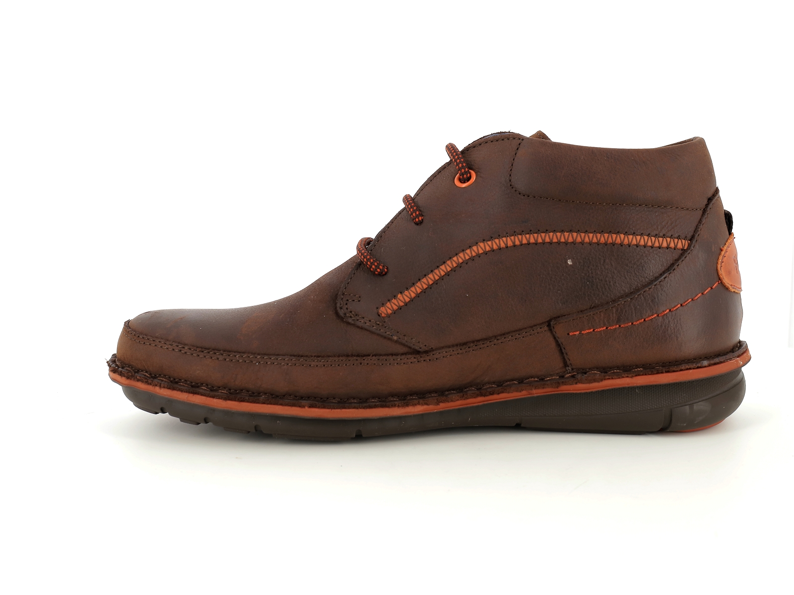 Fluchos-F1028 Cuir gras Marron Foncé