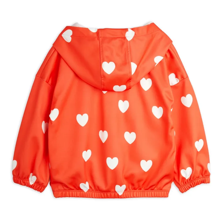 Mini Rodini Hoodie Cœur Matière Recyclée | Rouge
