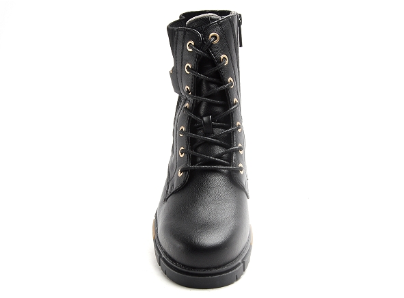 Mustang boots bottine plates femme 1443502 noir