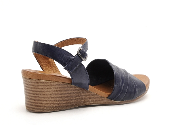 Coco abricot nu pieds talons femme minihy bleu
