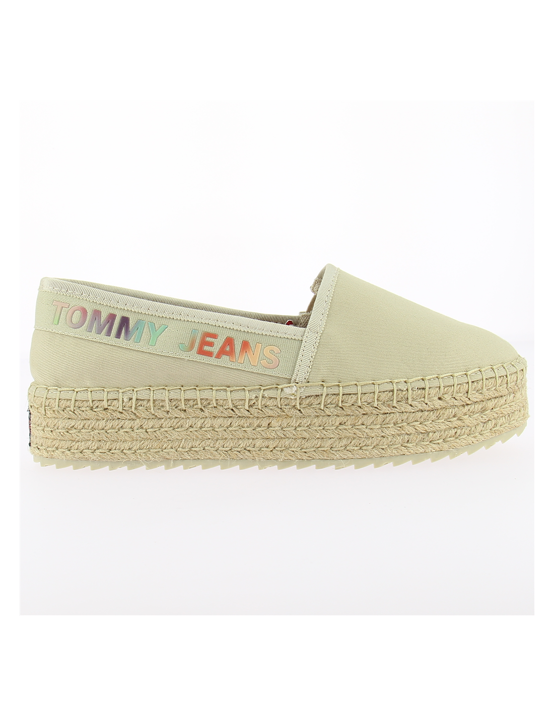 tommy hilfiger espadrilles femme tie dye branding esp, beige en corde