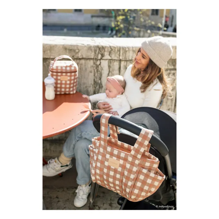 Nobodinoz Sac organiseur pour poussette Hyde Park | Terracotta