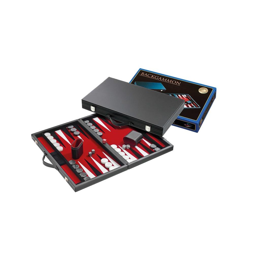 Backgammon Similicuir - Moyen Modèle :
