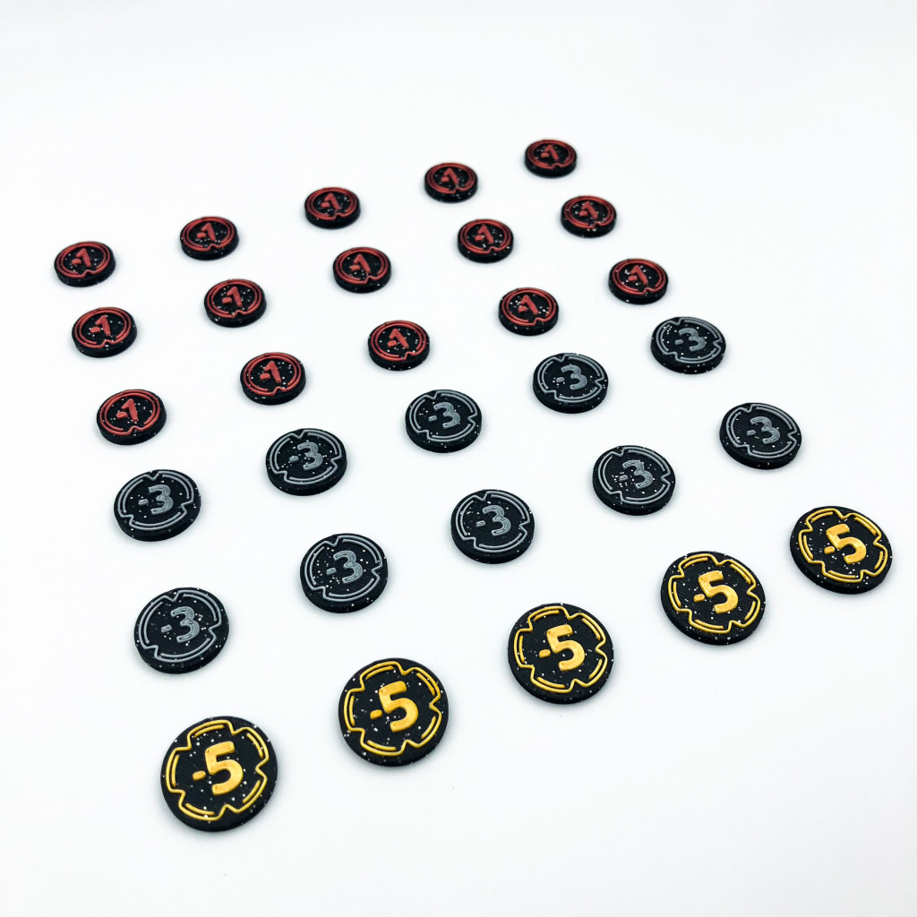 Ensemble de jetons de dégâts 3D pour Lorcana (30 pièces)