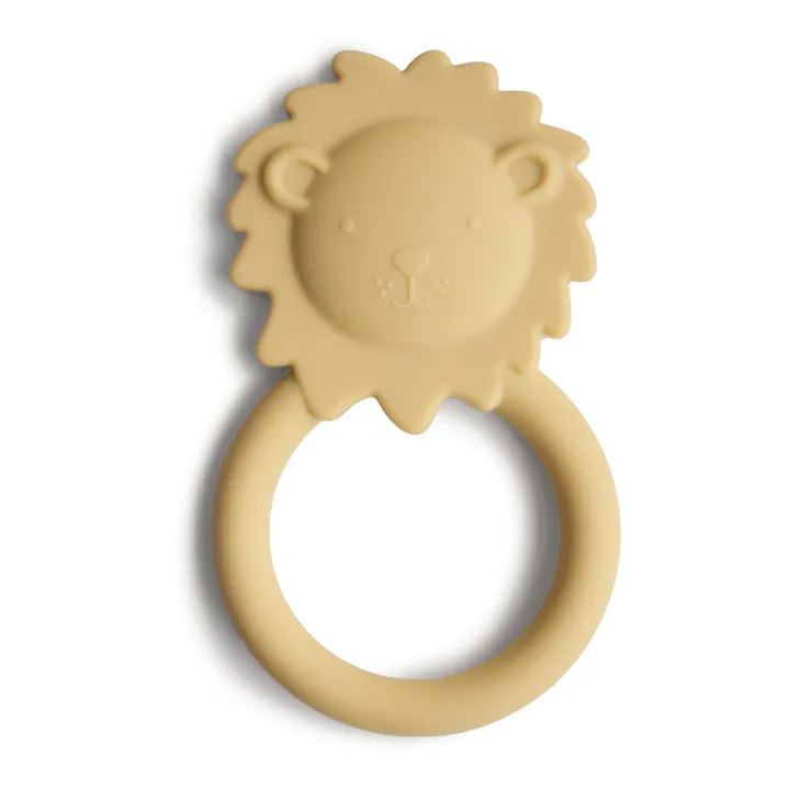 Mushie Anneau de dentition Lion | Jaune