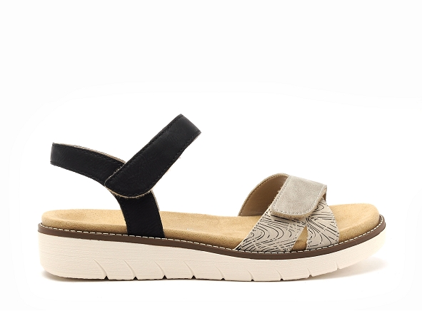 Remonte nu pieds plats femme d2049 noir