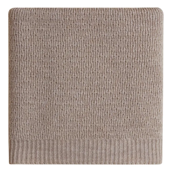 Hvid Couverture Dora Laine Mérinos | Beige