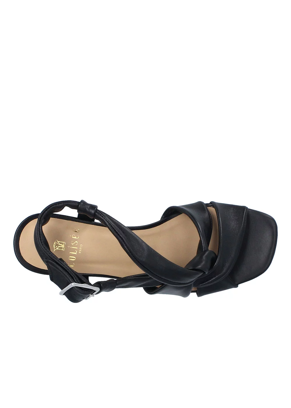 SANDALE ALBANE CUIR NOIR