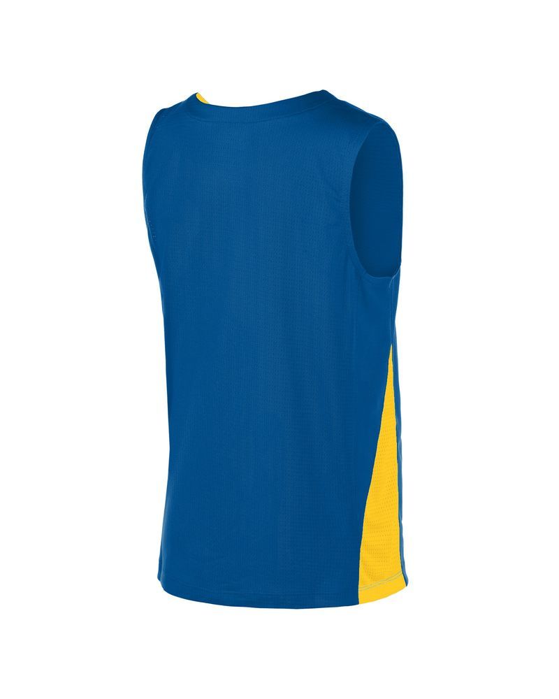 Maillot de basket Nike Team Bleu Royal & Jaune pour enfant