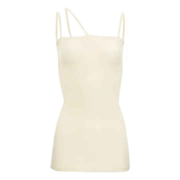 Baserange Débardeur Nida Coton Bio Côtelé | Blanc
