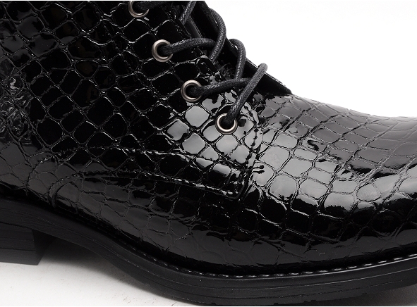 Margarita mariotti boots bottine plates femme punk madonna  ver cro noir