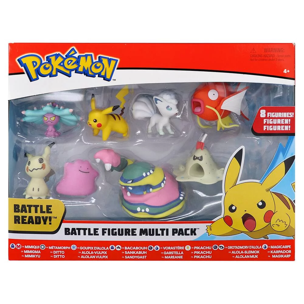 POKEMON -PACK DE 8 FIGURINES