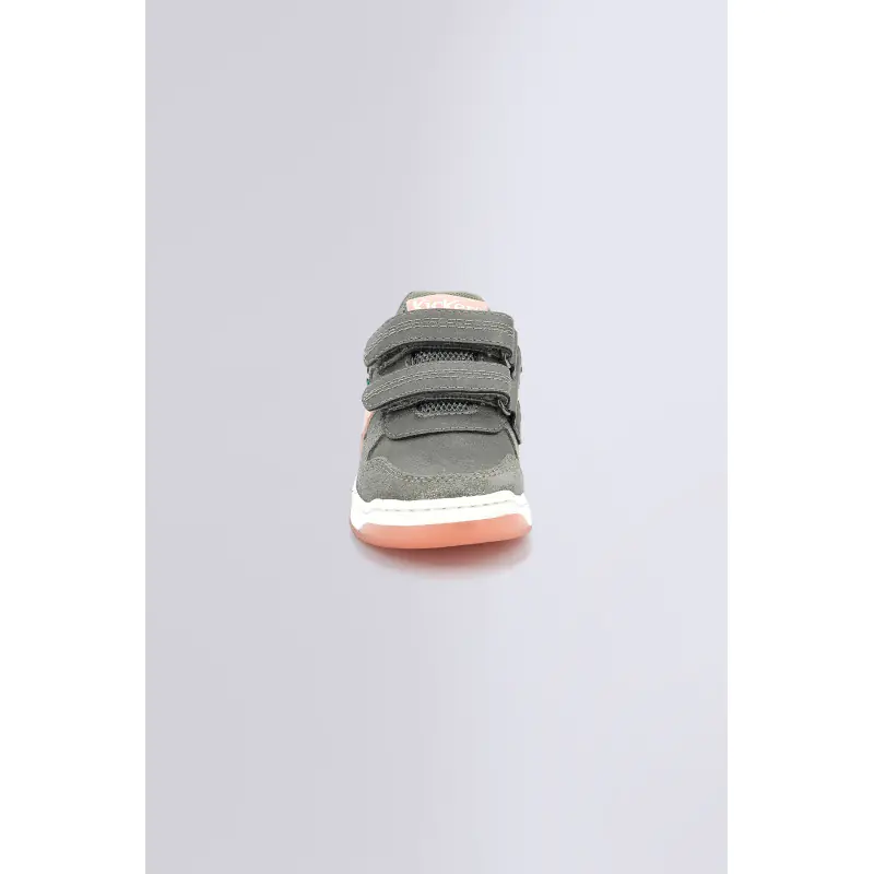 KALIDO GRIS ROSE ARGENT BASKETS BASSES Synthétique/Cuir Fille